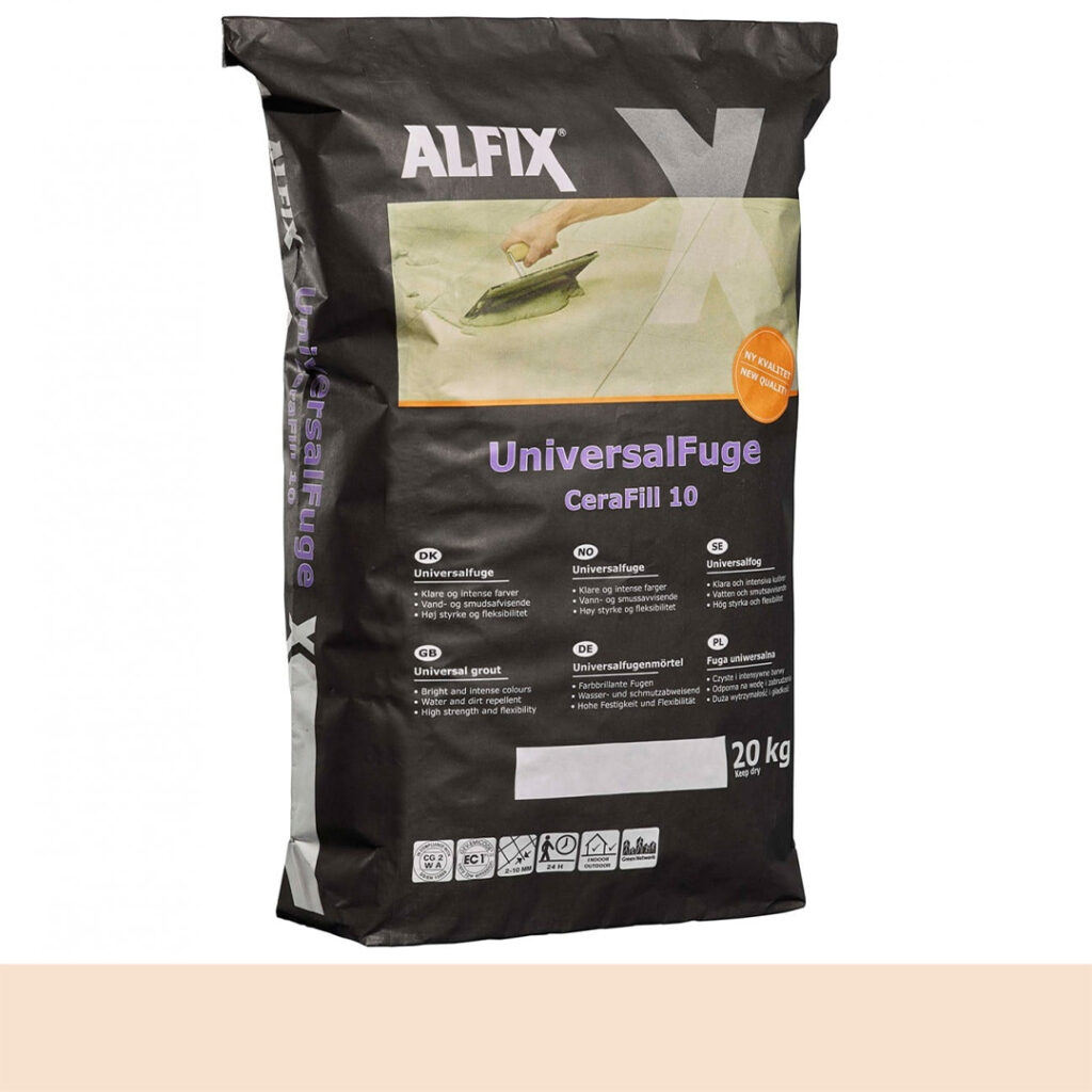 Alfix Cerafil 10, Lys beige  20 kg.