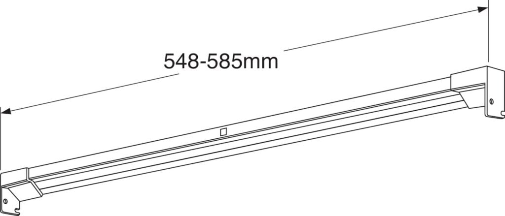 Belysningsarmatur, skuffe Graphic vaskeskab 60 cm 54