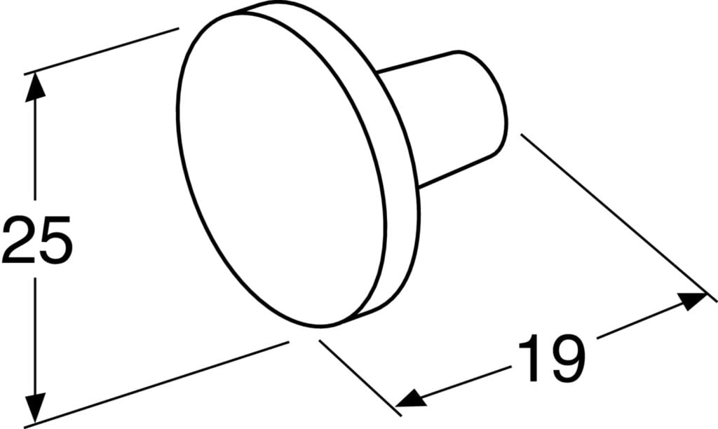 Knop K5 Messing 24mm 49